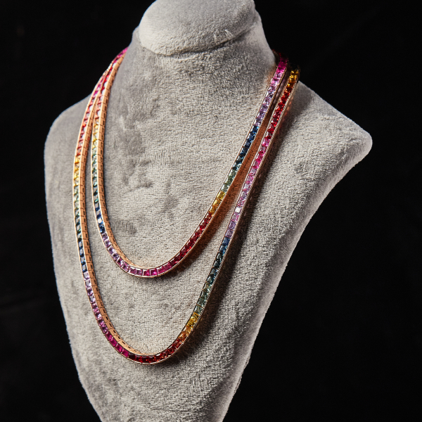 Cadena Rainbow de Zafiros