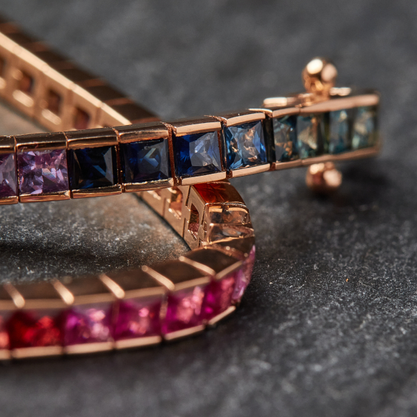 Cadena Rainbow de Zafiros - Imagen 3