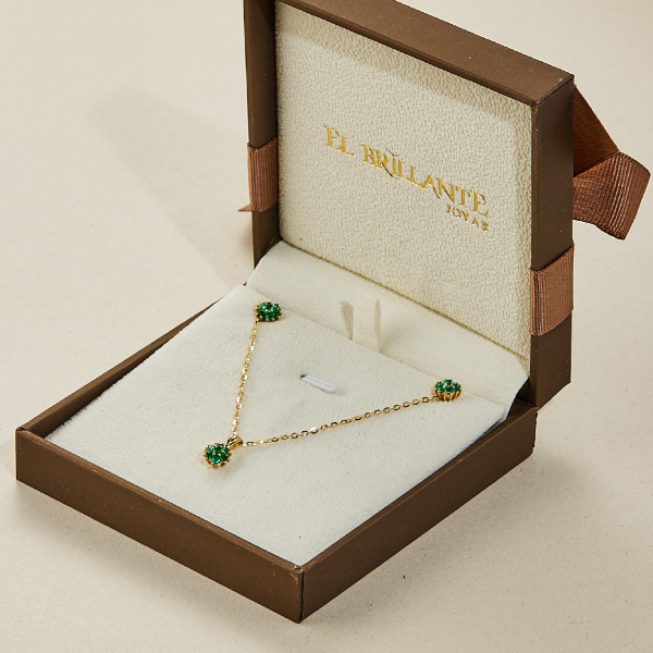 Set Flores de Esmeralda Radiante - Imagen 2